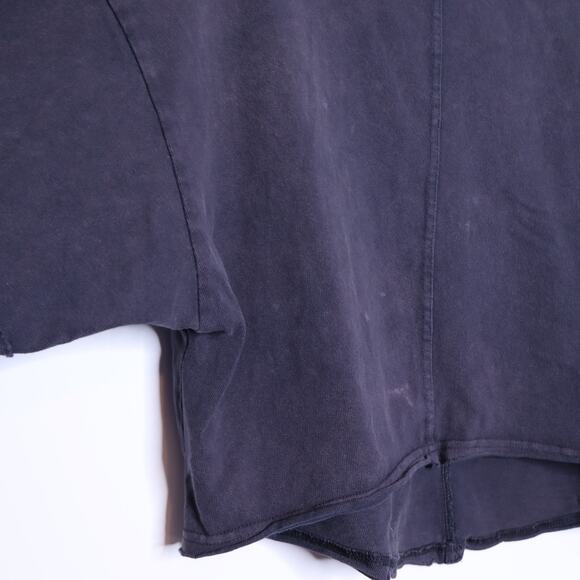 OLI & HALI Acid Wash Exposed Seam Sweatshirt Black Oversized Casual Women's M - Picture 6 of 13